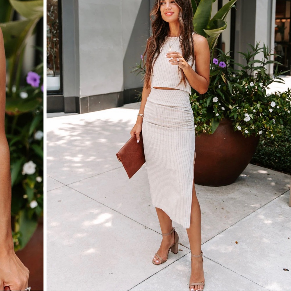 VICI LINEN strictly business skirt